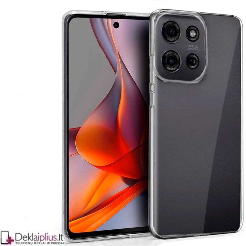 Silikoninis ploniausias,lengviausias dėklas - permatomas (Motorola Moto G75 5G) Silikoninis ploniausias,lengviausias dėklas - permatomas (Motorola Moto G75 5G)